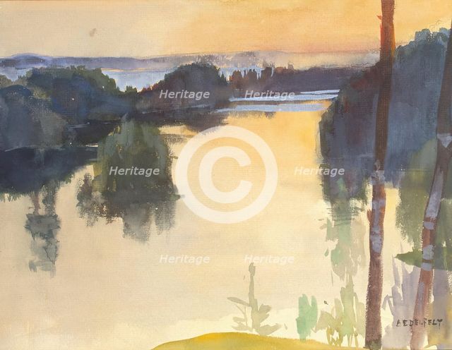 Landscape, 1889. Creator: Albert Edelfelt.