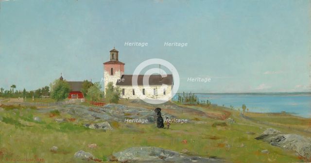 Landscape, 1889. Creator: Arvid Liljelund.