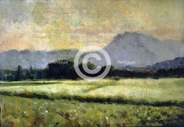 Landscape', 1889, by Josep Berga.