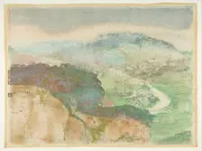 Landscape, 1892. Creator: Edgar Degas