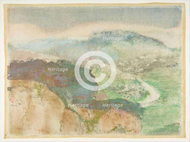 Landscape, 1892. Creator: Edgar Degas.