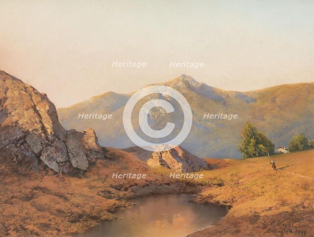 Landscape, 1899. Creator: Vighi, Coriolano (1846-1905).