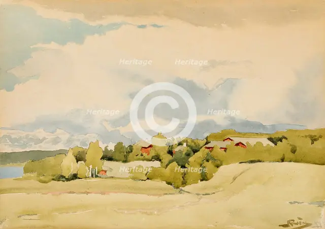 Landscape, 1899. Creator: Antti Faven.
