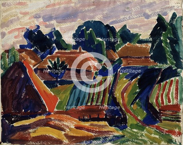 Landscape, 1908-1912. Artist: Javlensky, Alexei, von (1864-1941)