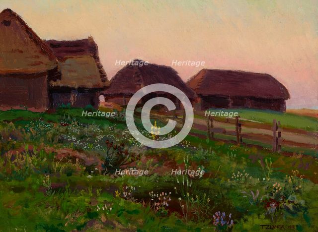 Landscape, 1910. Creator: Teodor Ziomek.