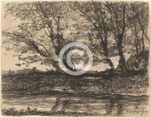 Landscape, 1911. Creator: Henri-Joseph Harpignies.