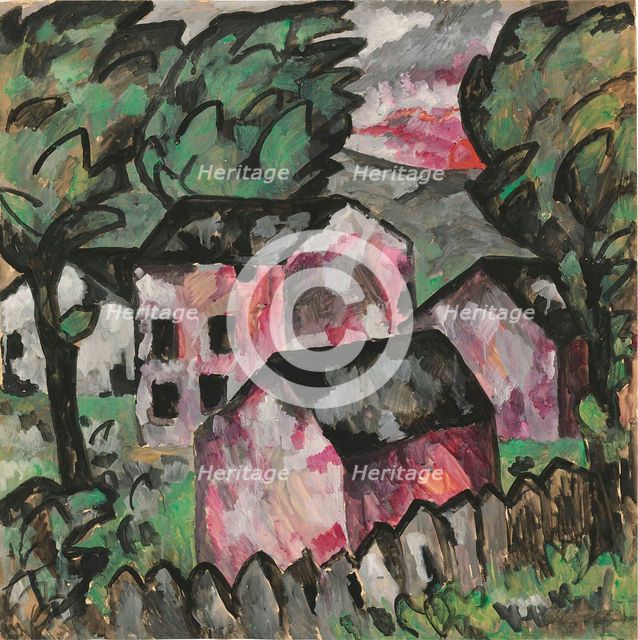 Landscape, 1911. Creator: Malevich, Kasimir Severinovich (1878-1935).