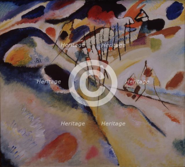 Landscape, 1913. Artist: Kandinsky, Wassily Vasilyevich (1866-1944)