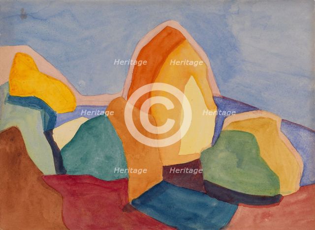 Landscape, 1927. Creator: Ksenija Vladimirovna Ender.