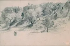 Landscape 19th century. Artist: Alfred Victor de Vigny