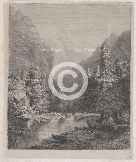 Landscape, 19th century. Creator: Alexandre Calame.