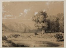 Landscape, 19th century. Creator: Eugene Edouard Soules