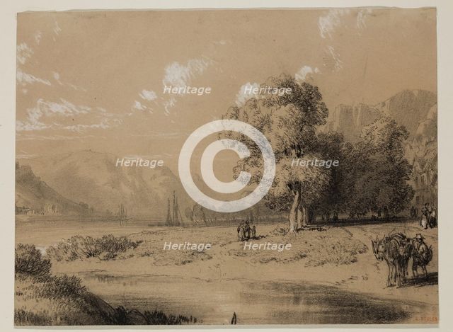 Landscape, 19th century. Creator: Eugene Edouard Soules.
