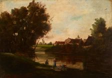 Landscape, 2nd half of 19th century. Creator: M Chalandre