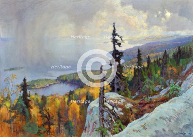 Landscape (Maisema Kolilta), 1930. Artist: Järnefelt, Eero (1863-1937)