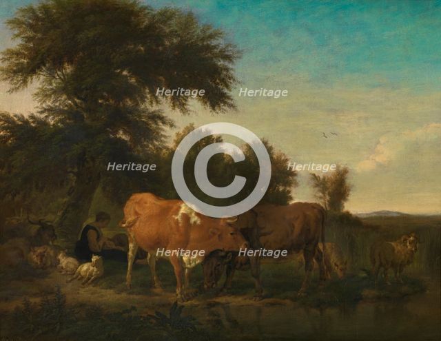 Landscape, mid-17th century. Creator: Adriaen van de Velde.
