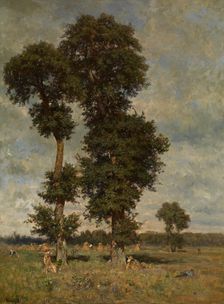 Landscape, mid-late 19th century. Creator: Alfred De Knyff
