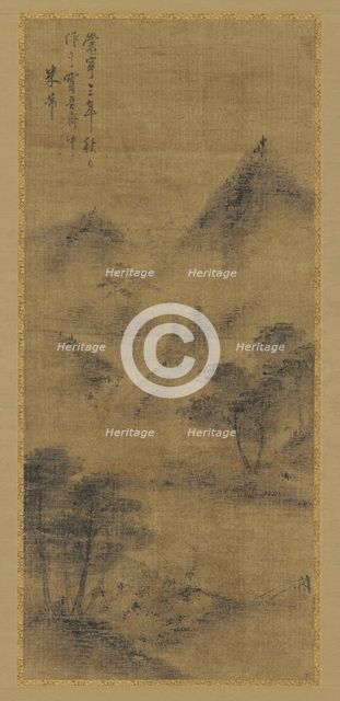 Landscape: mountain peaks and stream, Ming dynasty, 1368-1644. Creator: Unknown.