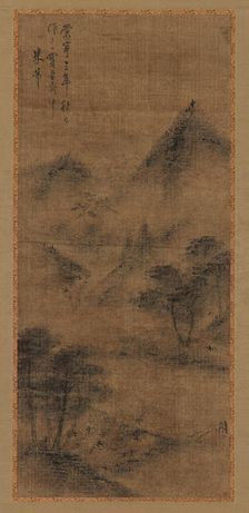 Landscape: mountain peaks and stream, Ming dynasty, 1368-1644. Creator: Unknown