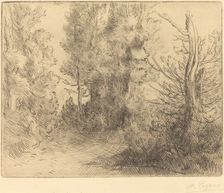 Landscape: Near Chailleux (Paysage: Pres Chailleux). Creator: Alphonse Legros