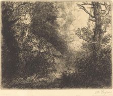 Landscape: Near Chailleux (Paysage: Pres Chailleux). Creator: Alphonse Legros