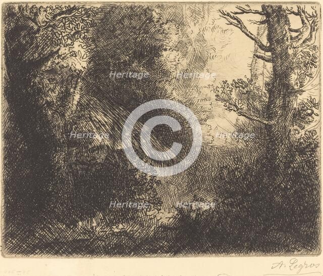Landscape: Near Chailleux (Paysage: Pres Chailleux). Creator: Alphonse Legros.