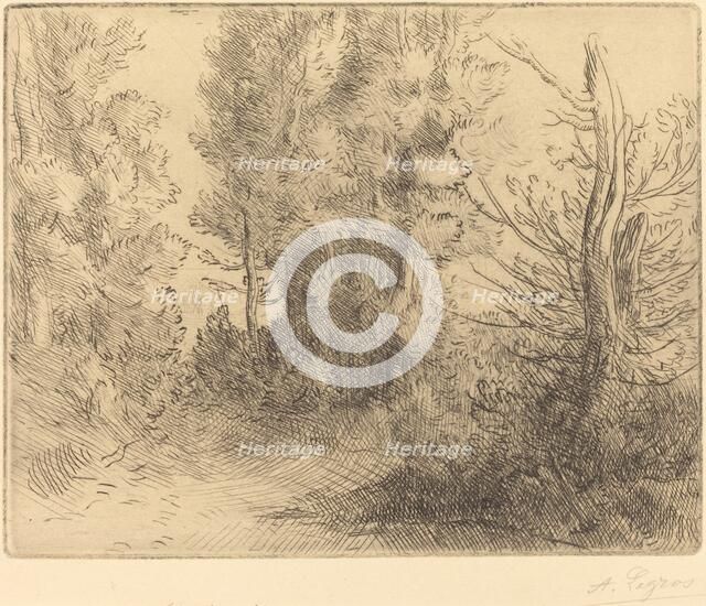 Landscape: Near Chailleux (Paysage: Pres Chailleux). Creator: Alphonse Legros.