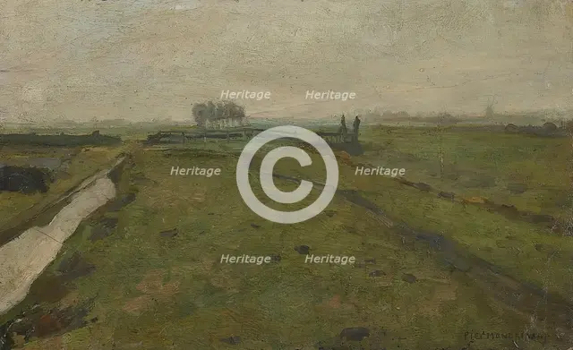 Landscape near Amsterdam, c. 1902. Creator: Mondrian, Piet (1872-1944).