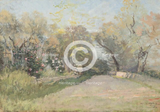 Landscape near Antibes. Study. Creator: Alfred Wahlberg.