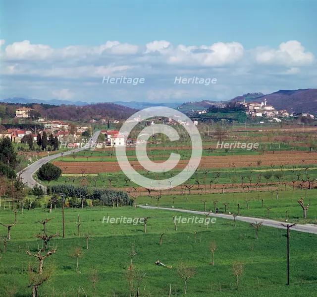 Landscape near Arezzo in central Italy. Artist: Unknown