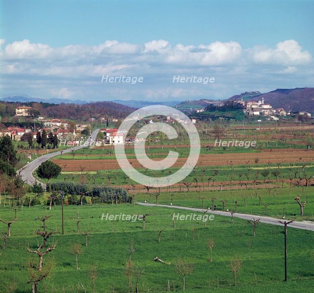 Landscape near Arezzo in central Italy. Artist: Unknown