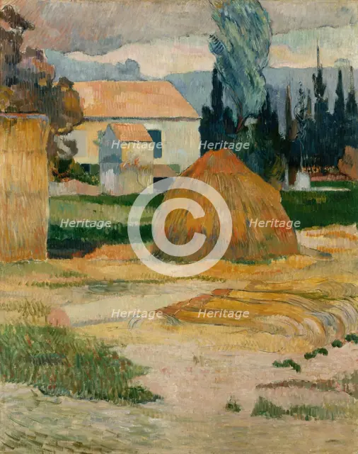 Landscape near Arles, 1888. Creator: Paul Gauguin.