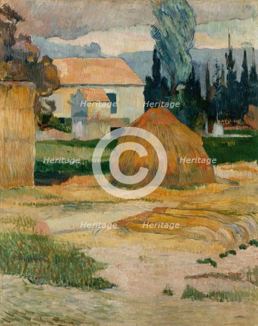 Landscape near Arles, 1888. Creator: Paul Gauguin.