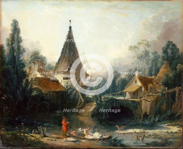 'Landscape near Beauvais', 1740.  Artist: François Boucher
