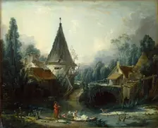 Landscape near Beauvais, 1740. Creator: Francois Boucher