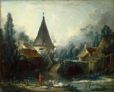 Landscape near Beauvais, 1740. Creator: Francois Boucher