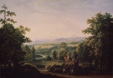 Landscape near Bern, 1817. Artist: Matveyev, Fyodor Mikhailovich (1758-1826)
