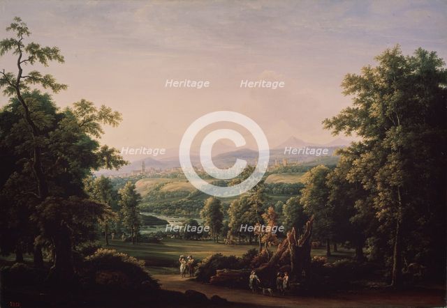 Landscape near Bern, 1817. Artist: Matveyev, Fyodor Mikhailovich (1758-1826)