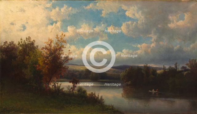 Landscape near Granby, Connecticut, 1870s. Creator: Hendrik Dirk Kruseman van Elten (American, 1829-1904).