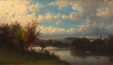 Landscape near Granby, Connecticut, 1870s. Creator: Hendrik Dirk Kruseman van Elten (American, 1829-1904)