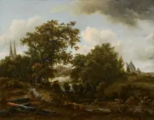 Landscape near Deventer, c1662-1663. Creator: Meindert Hobbema