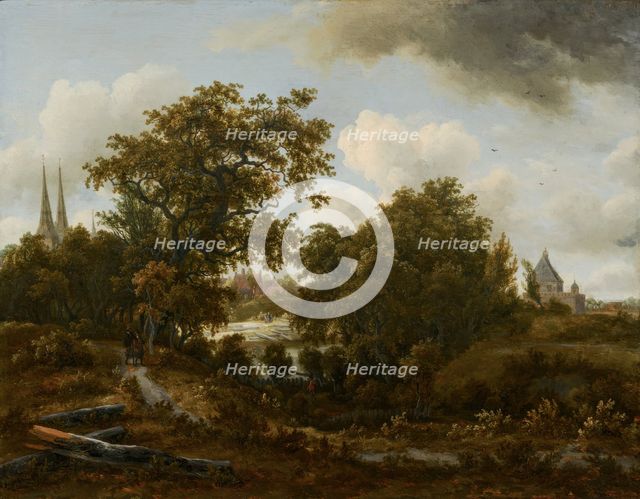 Landscape near Deventer, c1662-1663. Creator: Meindert Hobbema.