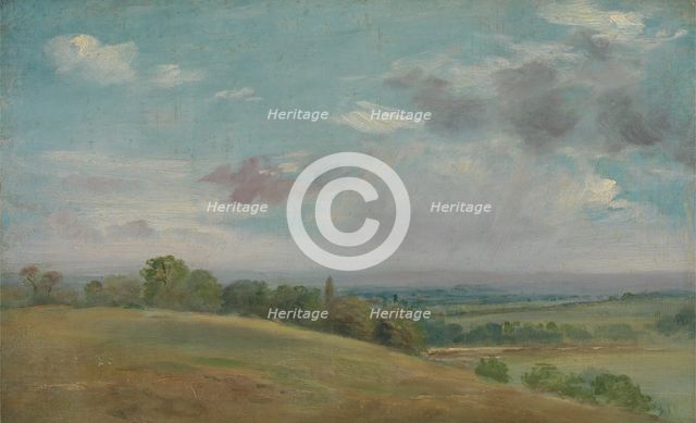 Landscape near Dedham, between 1849 and 1855. Creator: Lionel Constable.