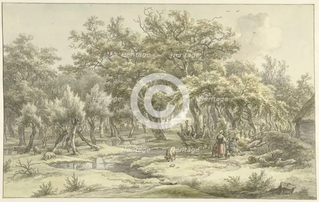Landscape near Eext (Drenthe), 1793. Creator: Egbert van Drielst.