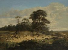 Landscape near Kalmthout, c1830-1870. Creator: Lodewijk Juliaan Fuchs