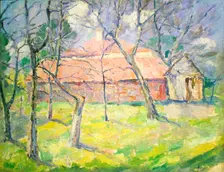 Landscape near Kiev 1930. Artist: Kazimir Malevich