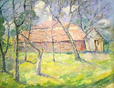 Landscape near Kiev 1930. Artist: Kazimir Malevich