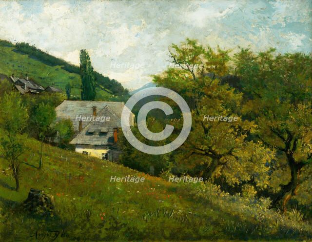 Landscape near Kremnica, 1894. Creator: Vojtech Angyal.