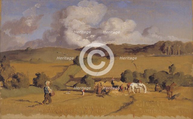 Landscape near Holmstrup, Zealand, 1845. Creator: Lorenz Frolich.