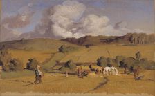 Landscape near Holmstrup, Zealand, 1845. Creator: Lorenz Frolich
